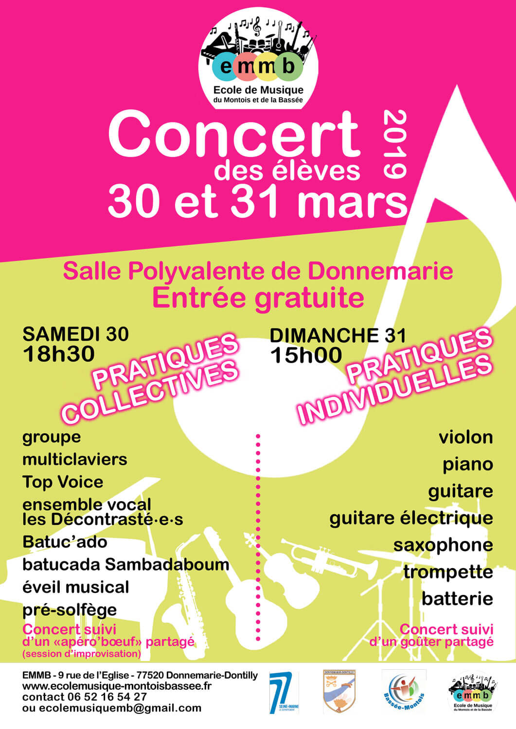 Concert des élèves 2019